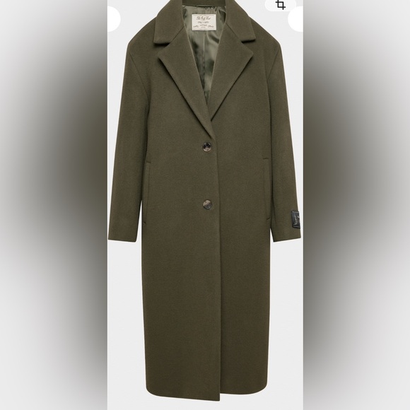 Wilfred -The Only Wool Cashmere Coat- Olive Green - Picture 2 of 10